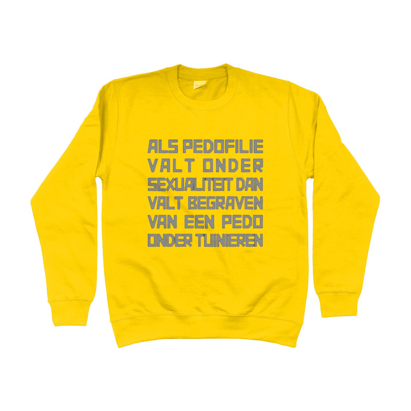 Sweater - Pedo Tuinieren | Full Color bedrukte Kleding
