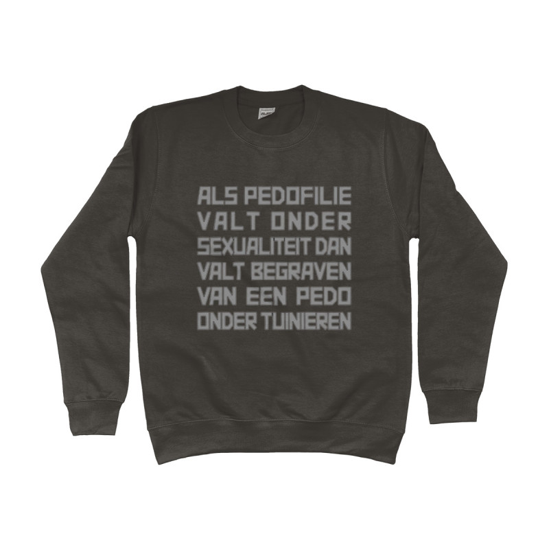 Sweat Shirt - Pedo Tuinieren Full Color printed Clothing