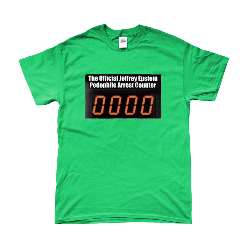T-Shirt - Epstein Arrest Counter | Full Color bedrukte Kleding