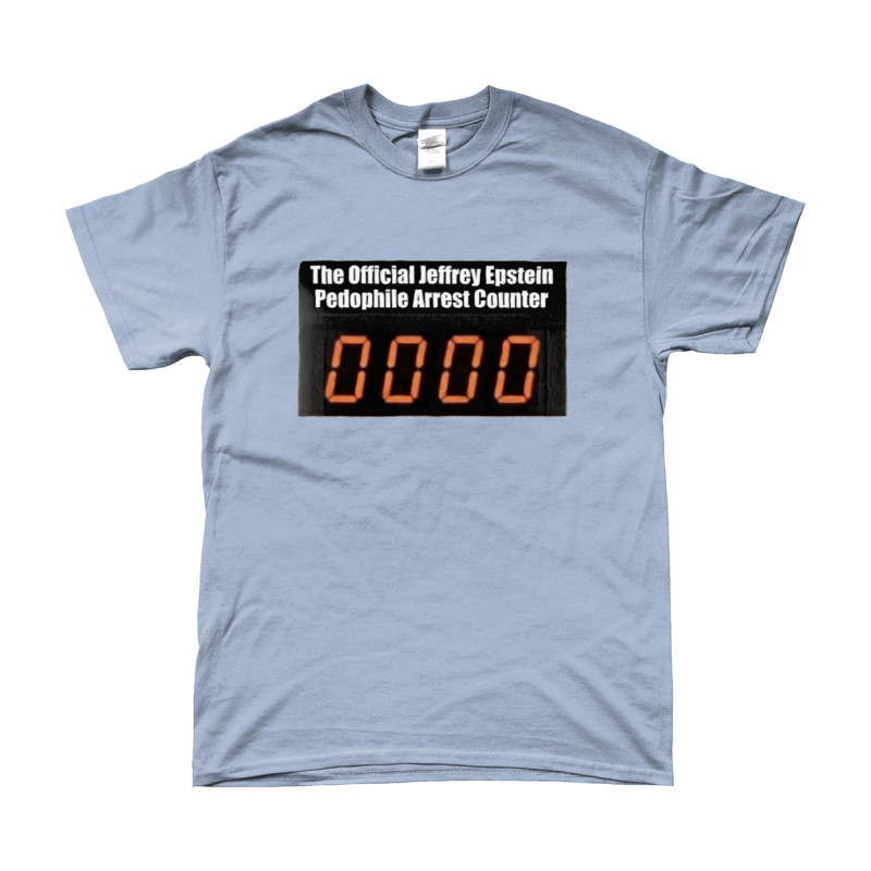 T-Shirt - Epstein Arrest Counter | Full Color printed Clothing