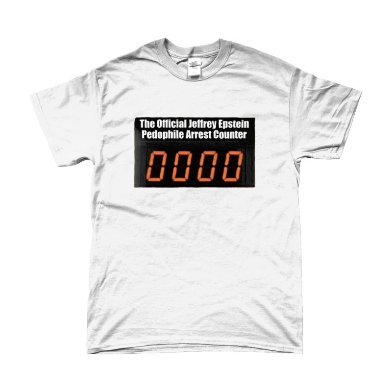 T-Shirt - Epstein Arrest Counter | Full Color bedrukte Kleding