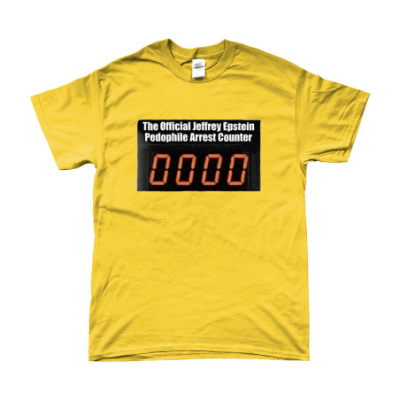 T-Shirt - Epstein Arrest Counter | Full Color bedrukte Kleding