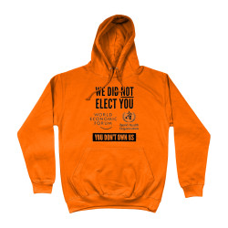 Hoodie - We Did Not Elect You WEF WHO | Full Color bedrukte Kleding