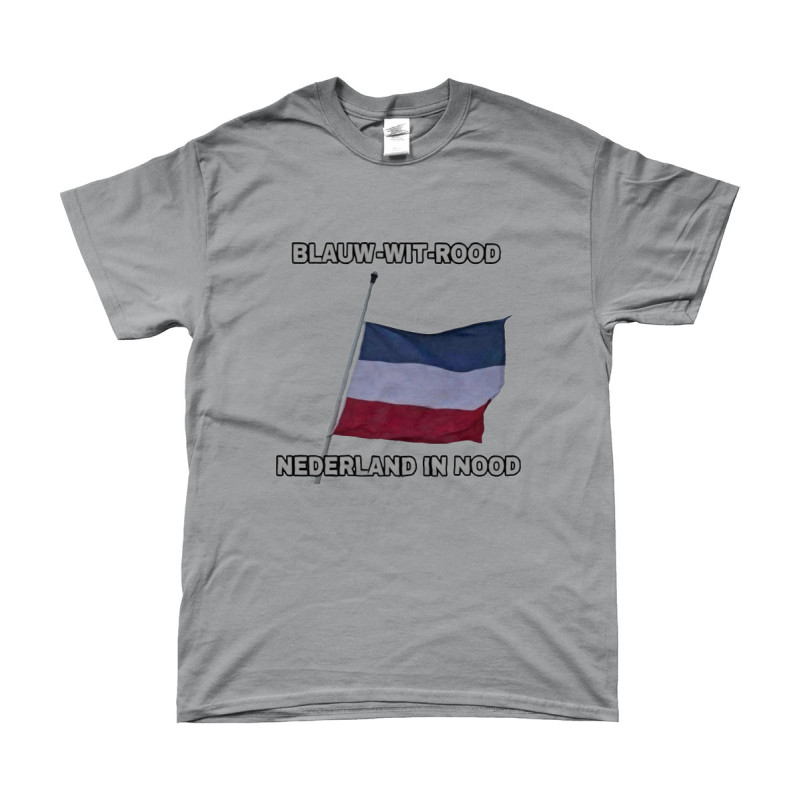 T-Shirt - Blauw Wit Rood Nederland in Nood | Full Color printed Clothing