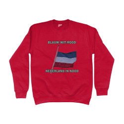 Sweater - Blauw Wit Rood Nederland in Nood | Full Color bedrukte Kleding