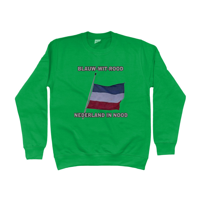 Sweater - Blauw Wit Rood Nederland in Nood | Full Color bedrukte Kleding