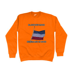 Sweater - Blauw Wit Rood Nederland in Nood | Full Color bedrukte Kleding