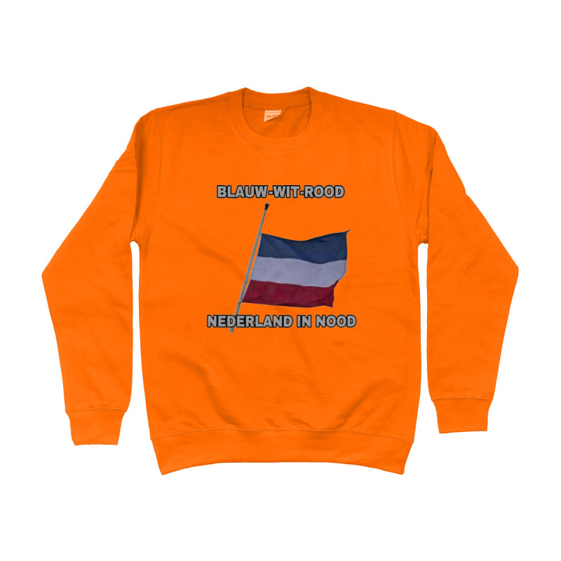Sweater - Blauw Wit Rood Nederland in Nood | Full Color bedrukte Kleding