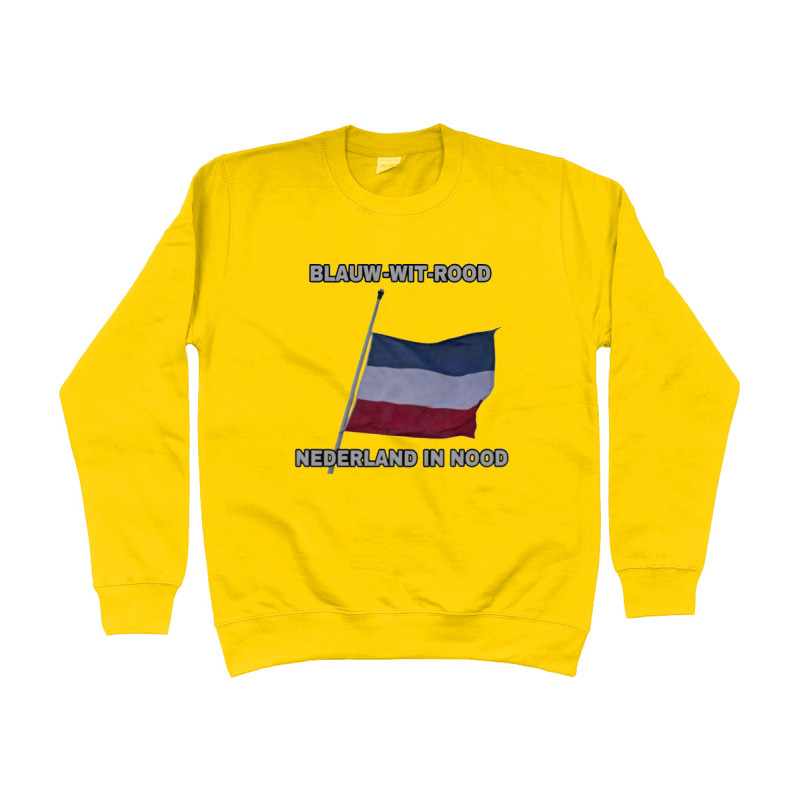 Sweater - Blauw Wit Rood Nederland in Nood | Full Color bedrukte Kleding