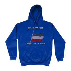 Hoodie - Blauw Wit Rood Nederland in Nood | Full Color printed Clothing