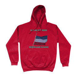 Hoodie - Blauw Wit Rood Nederland in Nood | Full Color bedrukte Kleding