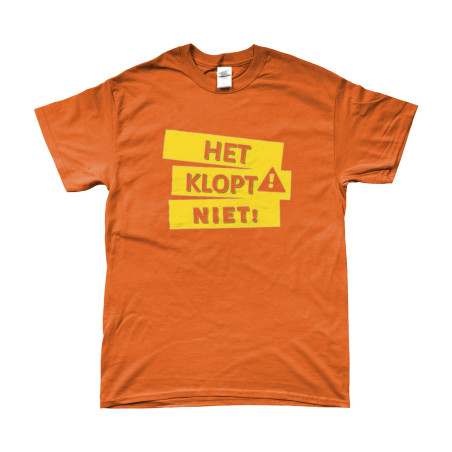 T-Shirt - Het Klopt Niet | Full Color bedrukte Kleding