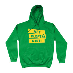 Hoodie - Het Klopt Niet | Full Color bedrukte Kleding