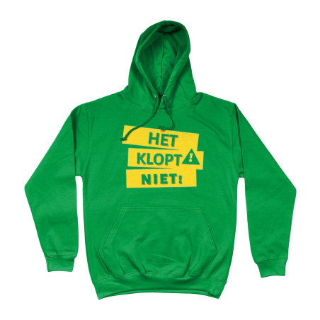Hoodie - Het Klopt Niet | Full Color bedrukte Kleding