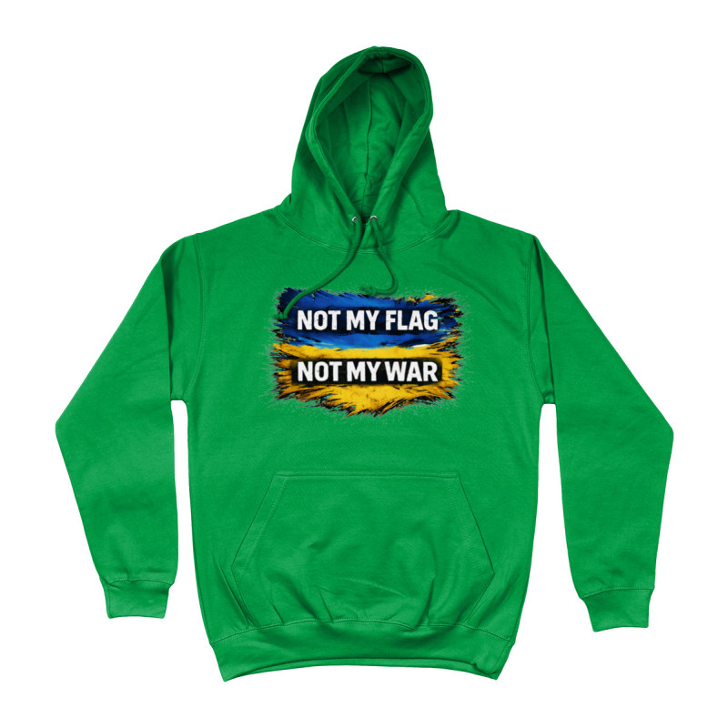 Hoodie - Not My Flag Not My War | Full Color bedrukte Kleding