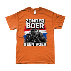T-Shirt - Zonder Boer Geen Voer | Full Color bedrukte Kleding