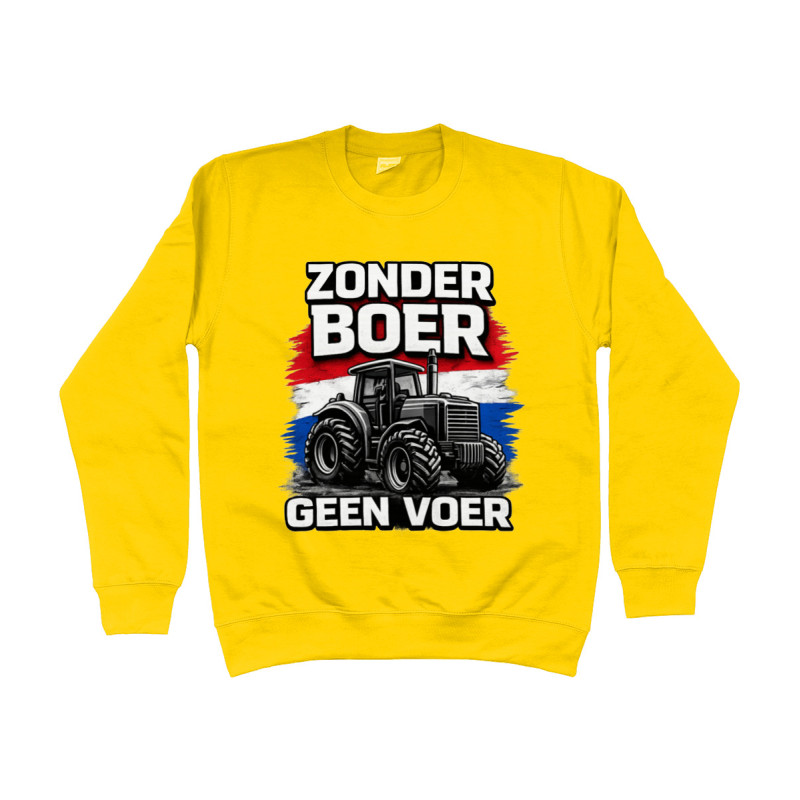 Sweater - Zonder Boer Geen Voer | Full Color bedrukte Kleding