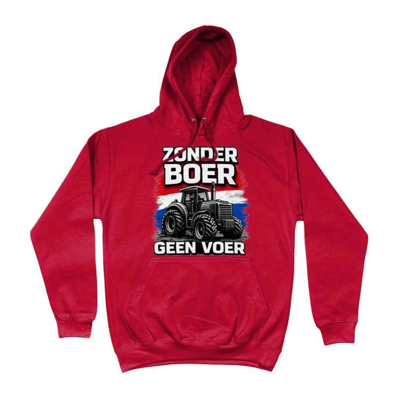 Hoodie - Zonder Boer Geen Voer | Full Color bedrukte Kleding