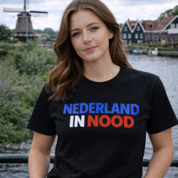 T-Shirt - Nederland in Nood | Full Color bedrukte Kleding
