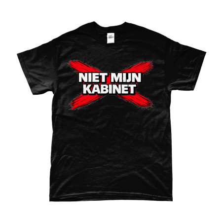 T-Shirt - Niet Mijn Kabinet | Full Color bedrukte Kleding