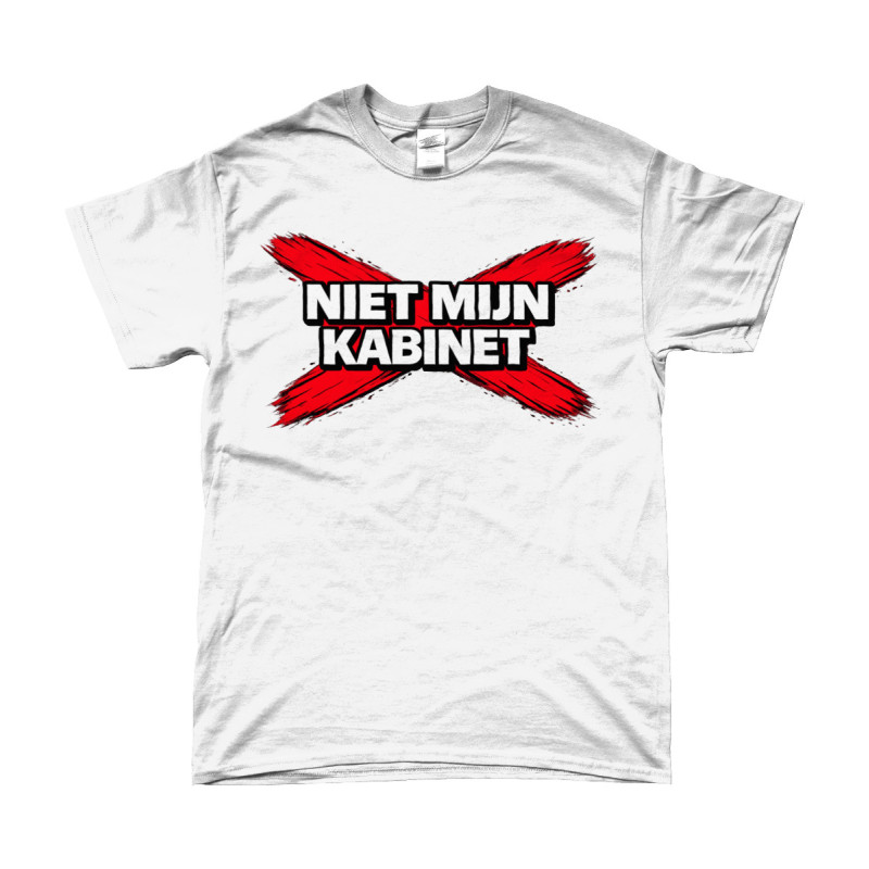 T-Shirt - Niet Mijn Kabinet | Full Color bedrukte Kleding