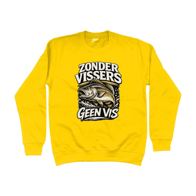 Sweater - Zonder Vissers Geen Vis | Full Color bedrukte Kleding