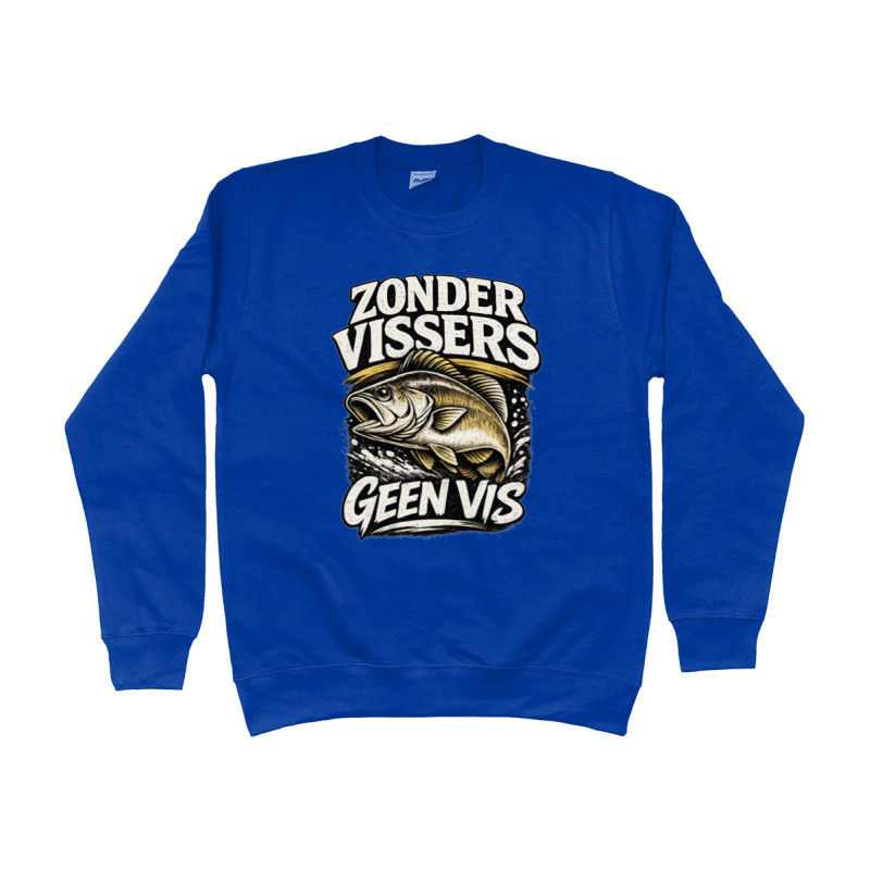 Sweat Shirt - Zonder Vissers Geen Vis | Full Color printed Clothing