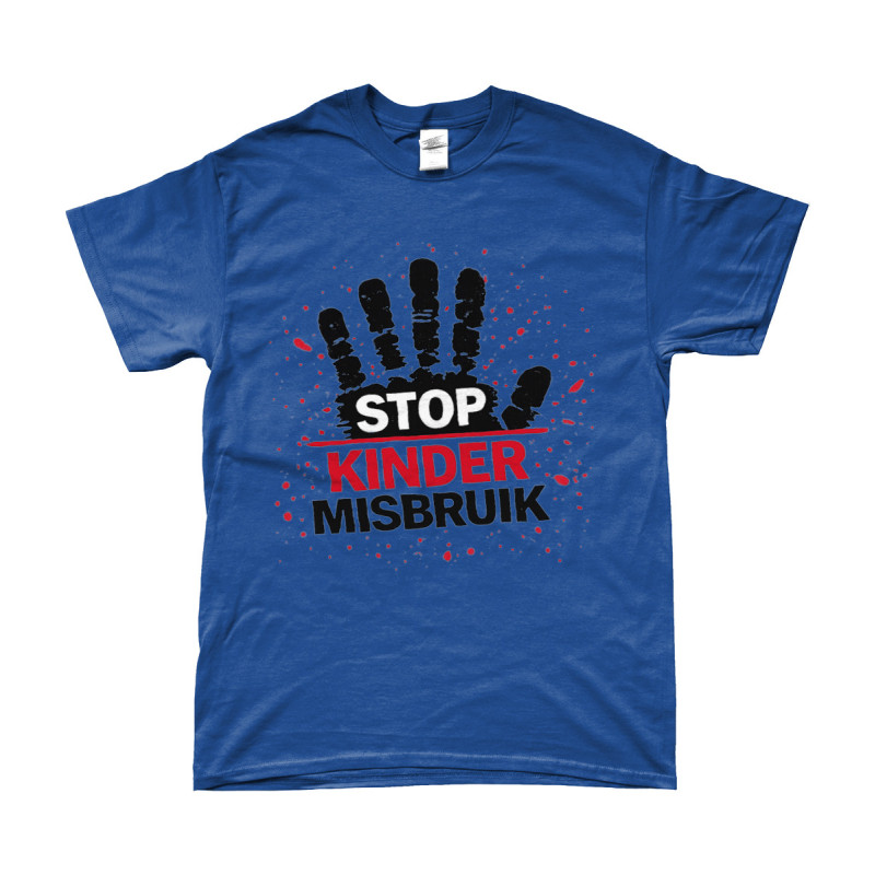T-Shirt - Stop Kinder Misbruik | Full Color printed Clothing