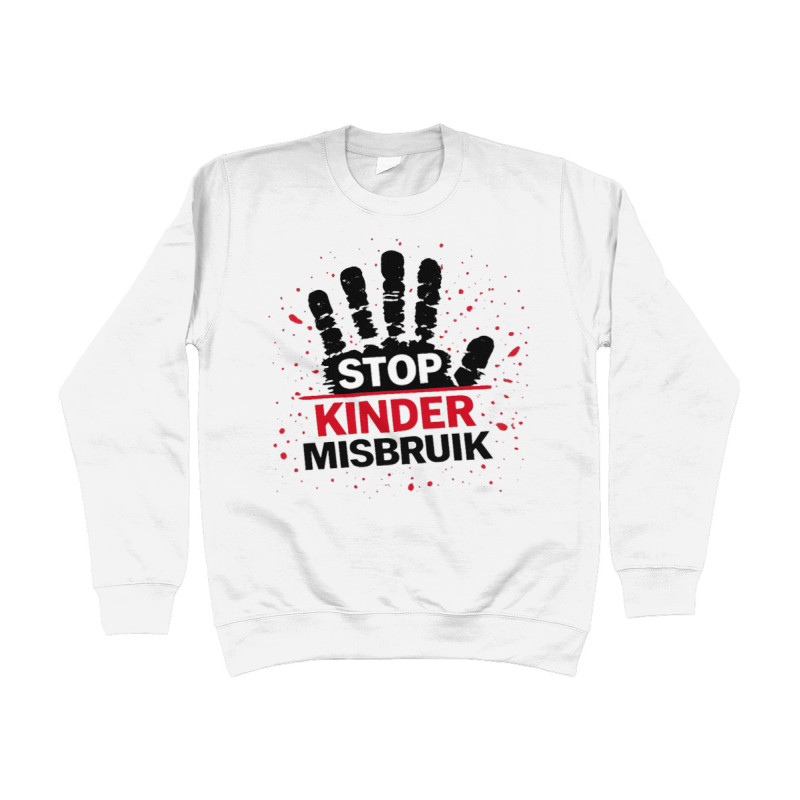 Sweater - Stop Kinder Misbruik | Full Color bedrukte Kleding