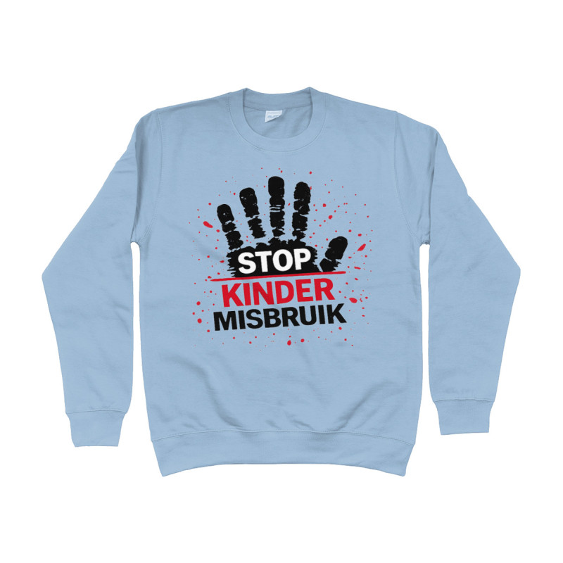 Sweat Shirt - Stop Kinder Misbruik | Full Color printed Clothing