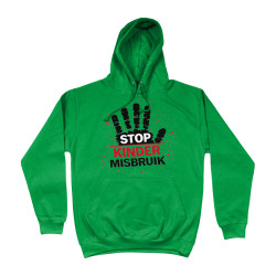 Hoodie - Stop Kinder Misbruik | Full Color bedrukte Kleding