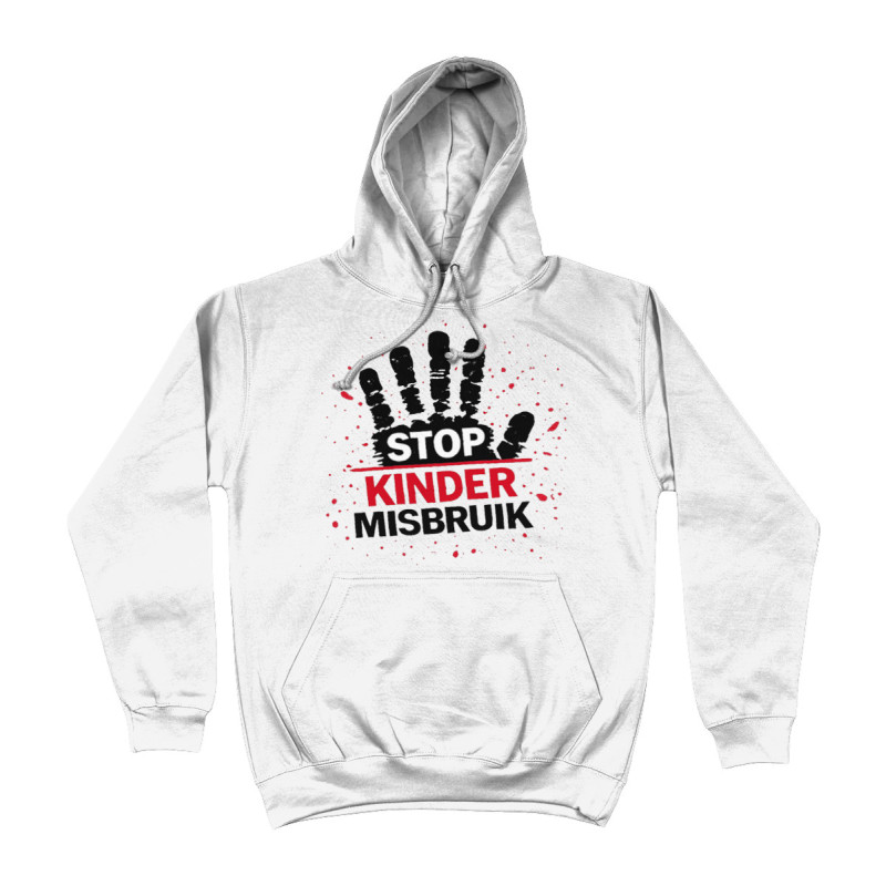 Hoodie - Stop Kinder Misbruik | Full Color bedrukte Kleding