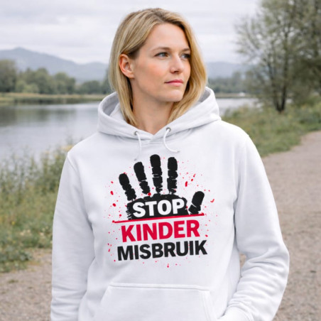 Hoodie - Stop Kinder Misbruik | Full Color bedrukte Kleding