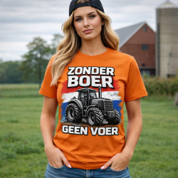 T-Shirt - Zonder Boer Geen Voer | Full Color bedrukte Kleding