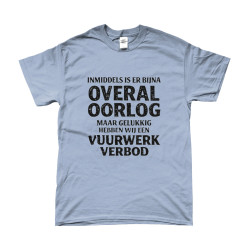 T-Shirt -  Vuurwerk Verbod | Full Color printed Clothing