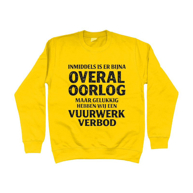 Sweater - Vuurwerk Verbod | Full Color bedrukte Kleding