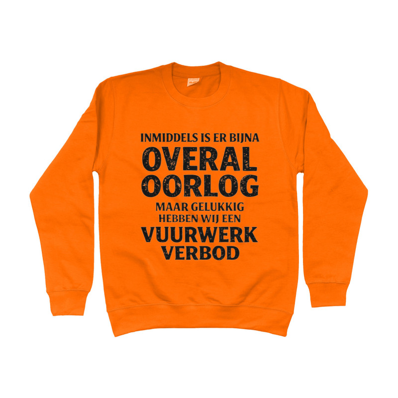 Sweater - Vuurwerk Verbod | Full Color bedrukte Kleding