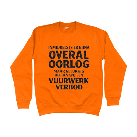 Sweater - Vuurwerk Verbod | Full Color bedrukte Kleding