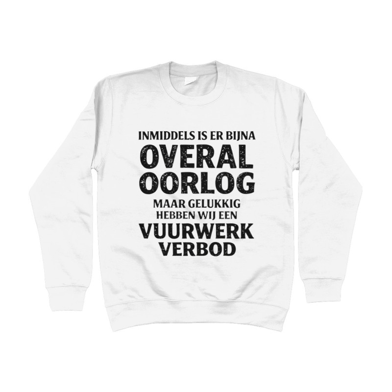 Sweater - Vuurwerk Verbod | Full Color bedrukte Kleding