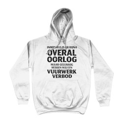 Hoodie - Vuurwerk Verbod | Full Color bedrukte Kleding
