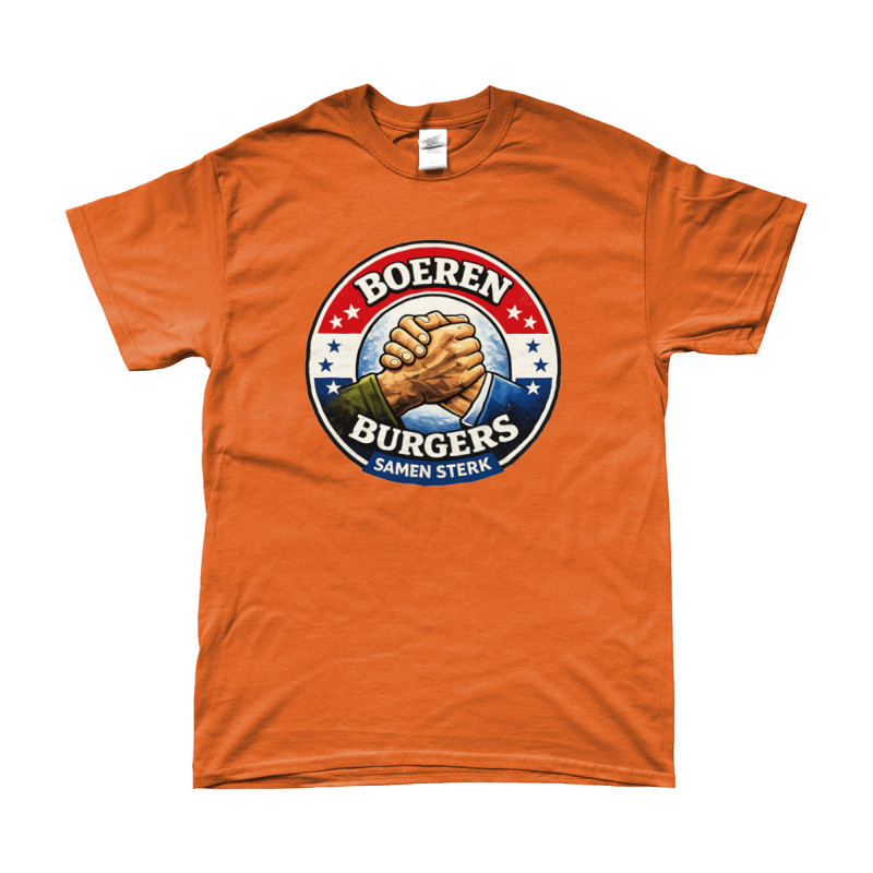 T-Shirt - Boeren Burgers Samen Sterk | Full Color bedrukte Kleding
