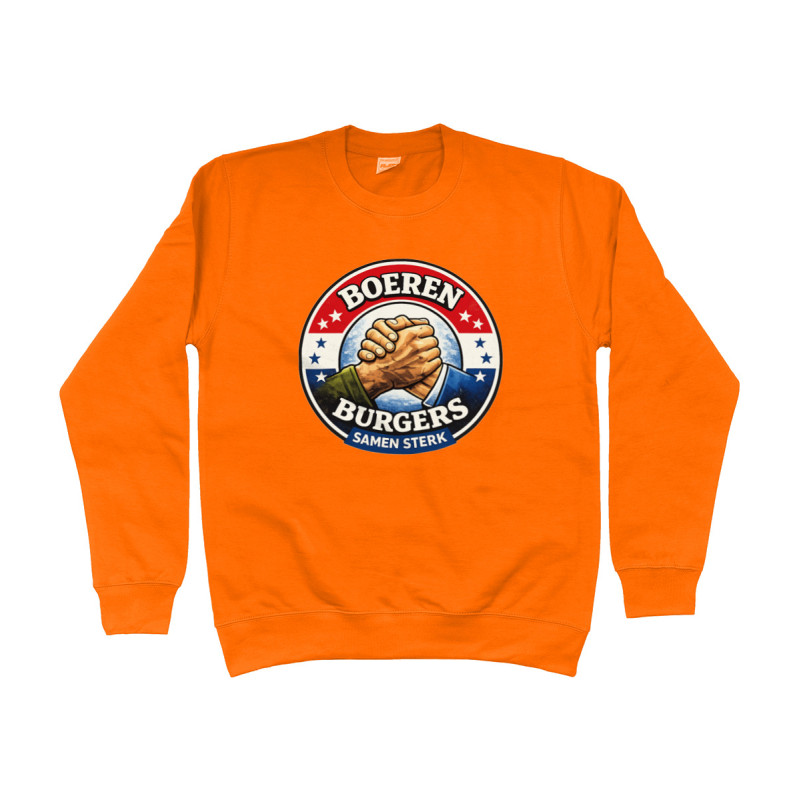 Sweater - Boeren Burgers Samen Sterk | Full Color bedrukte Kleding