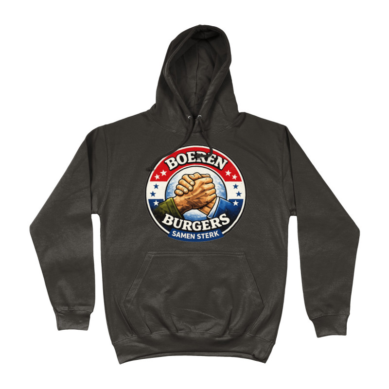 Hoodie - Boeren Burgers Samen Sterk | Full Color bedrukte Kleding