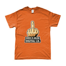 T-Shirt - Hier is mijn Digital ID| Full Color bedrukte Kleding