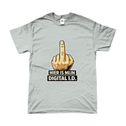 T-Shirt - Hier is mijn Digital ID| Full Color bedrukte Kleding