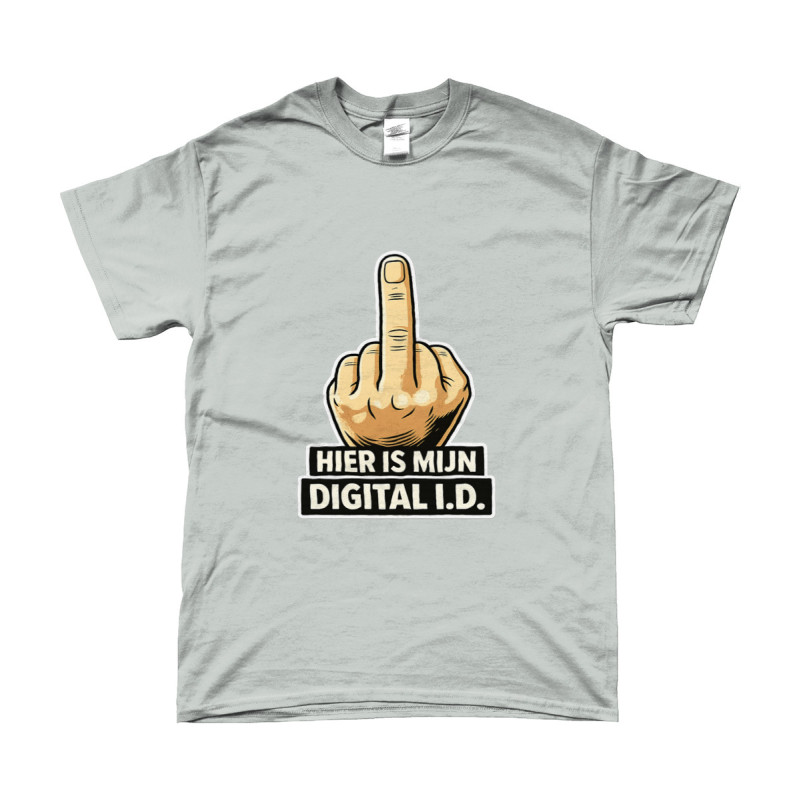 T-Shirt - Hier is mijn Digital ID| Full Color bedrukte Kleding