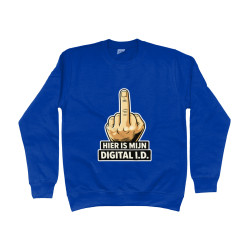 Sweater - Hier is mijn Digital ID | Full Color bedrukte Kleding