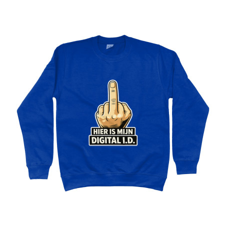 Sweater - Hier is mijn Digital ID | Full Color bedrukte Kleding