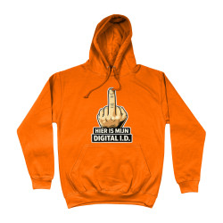 Hoodie - Hier is mijn Digital ID | Full Color bedrukte Kleding