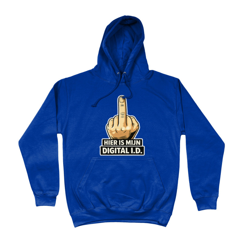 Hoodie - Hier is mijn Digital ID | Full Color bedrukte Kleding
